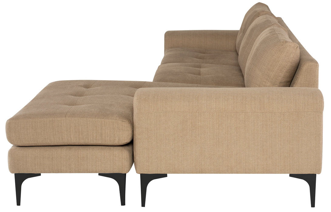 Colyn NL Burlap Sectional Sofa