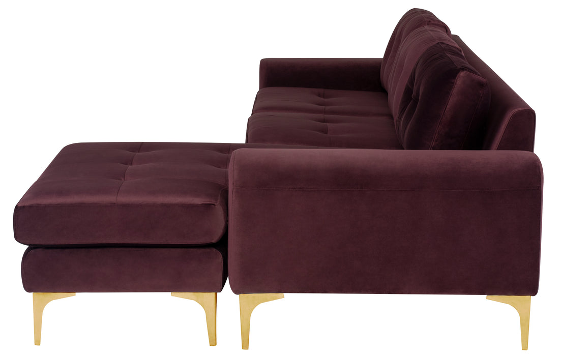 Colyn NL Mulberry Sectional Sofa