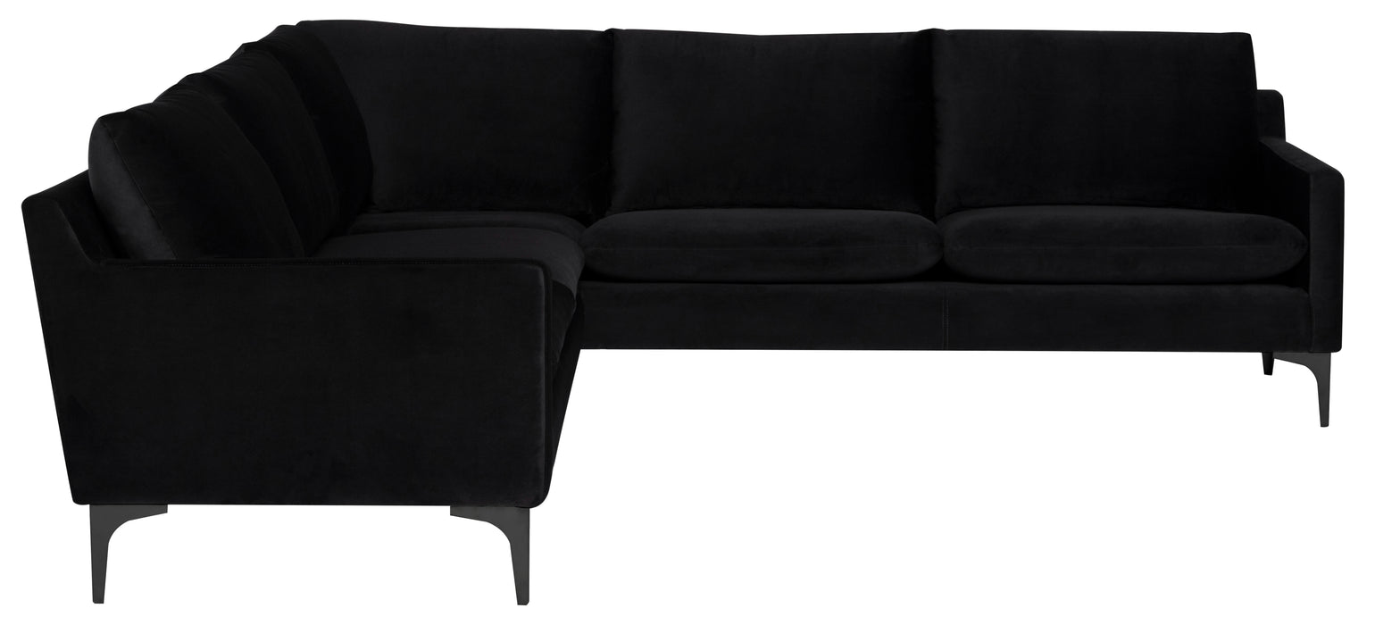 Anders NL Black Sectional Sofa