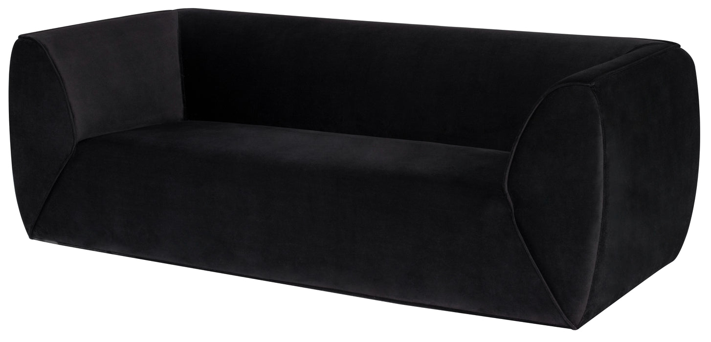 Greta NL Black Triple Seat Sofa