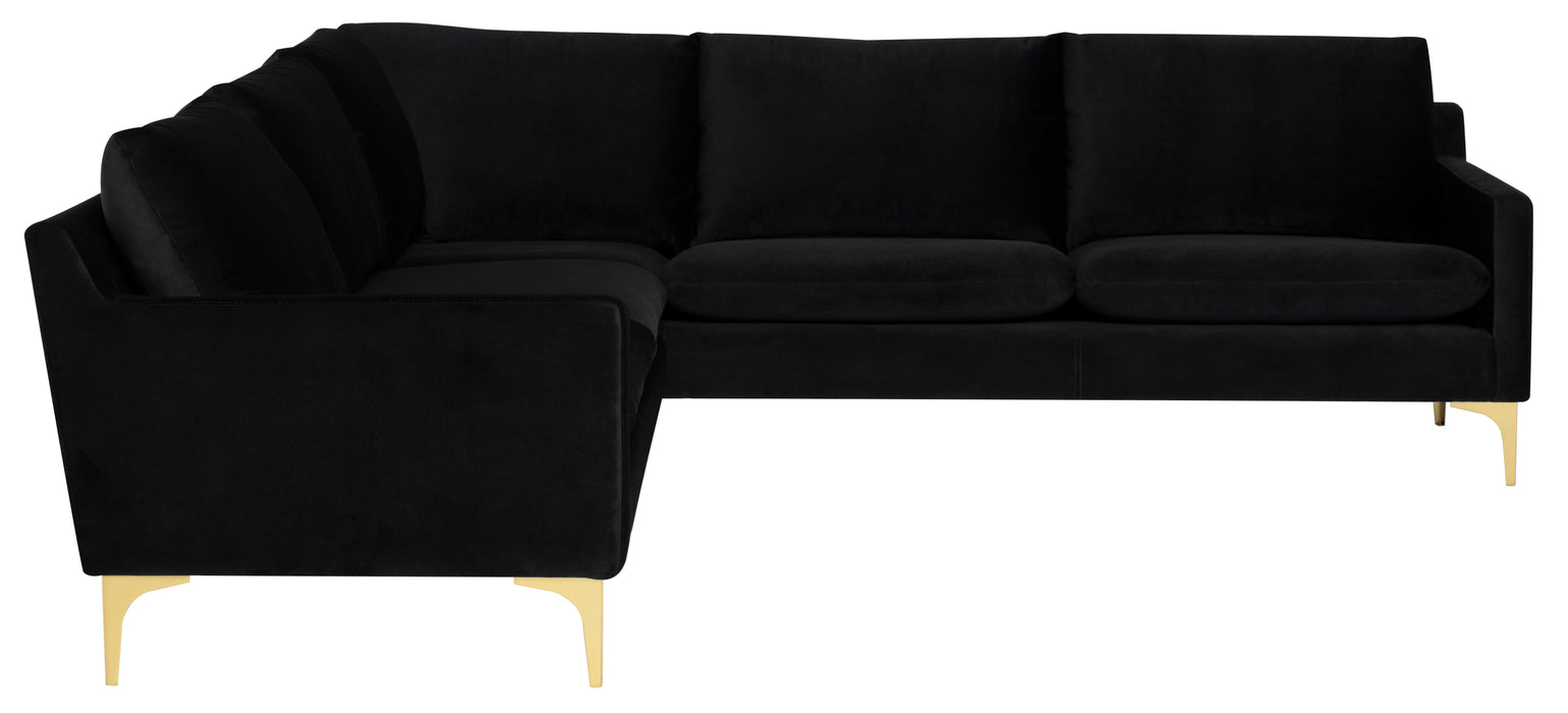 Anders NL Black Sectional Sofa