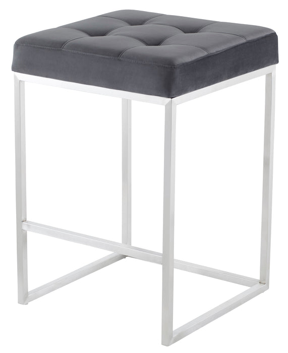 Chi PL Tarnished Silver Counter Stool