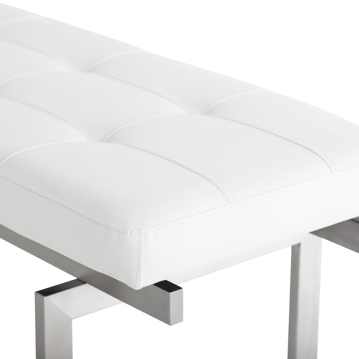 Louve PL White Occasional Bench