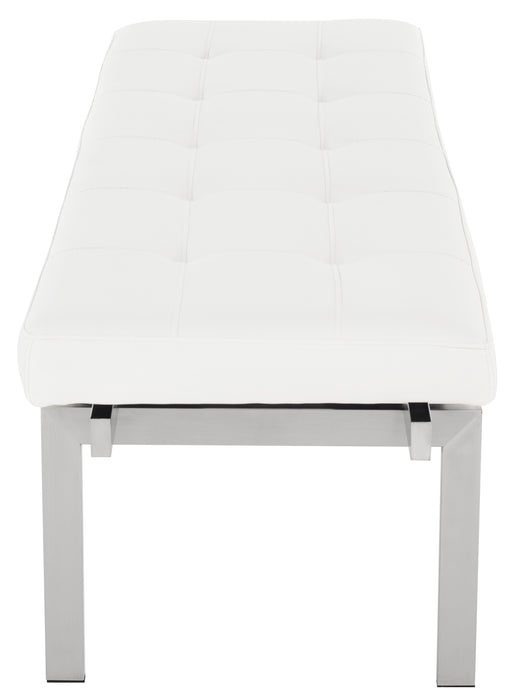 Louve PL White Occasional Bench