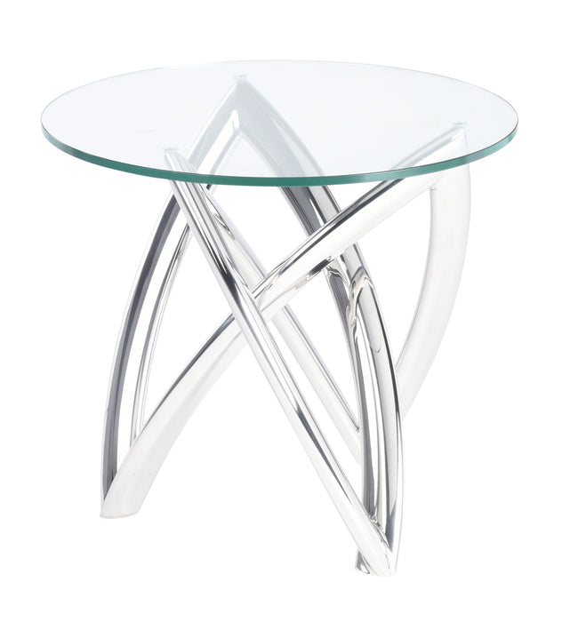 Martina PL Silver Side Table