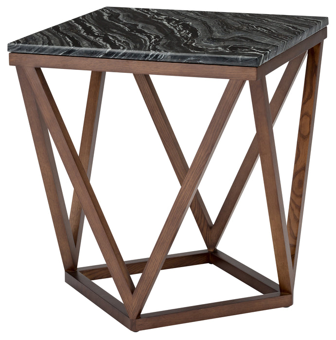 Jasmine PL Black Wood Vein Side Table