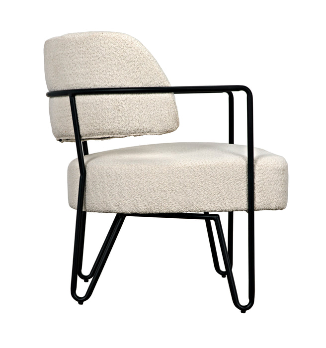 Zeus Chair, Metal and Teddy Fabric