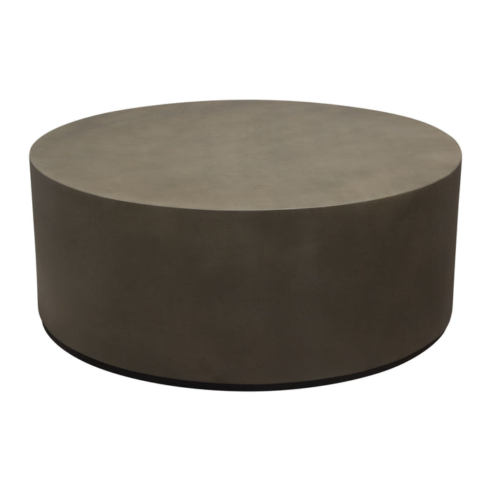 Montage Round Natural Cement Cocktail Table by Diamond Sofa