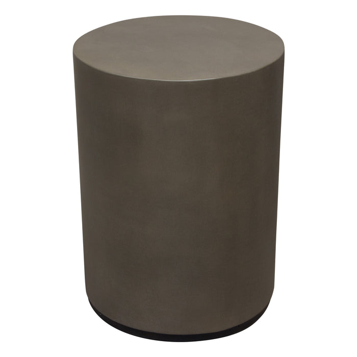 Montage Round Natural Cement End Table by Diamond Sofa
