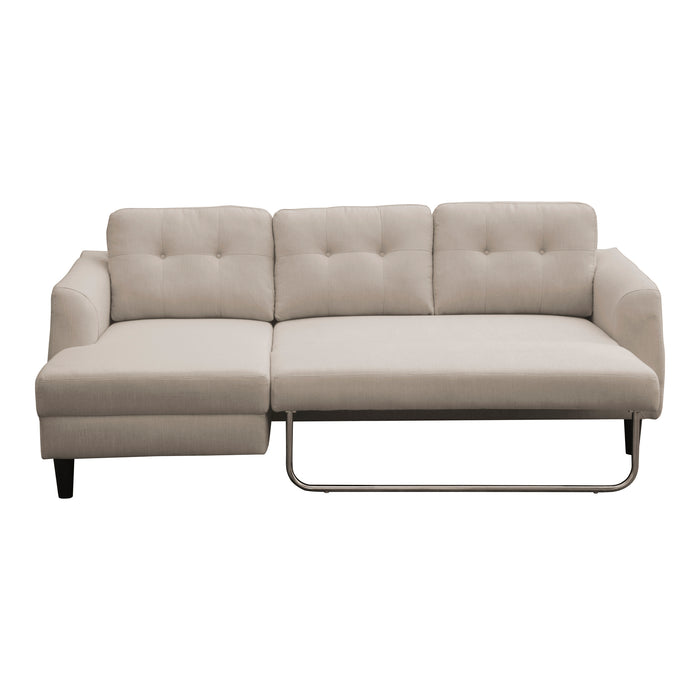 BELAGIO SOFA BED WITH CHAISE BEIGE LEFT