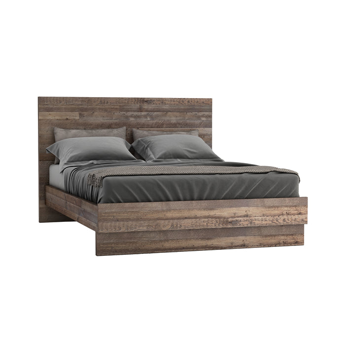 Nevada Queen Bed - Dark Driftwood