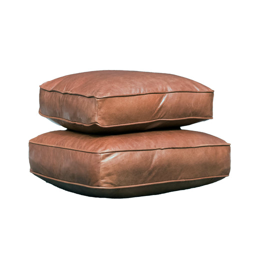 Yale Caramel Tan Leather Cushions