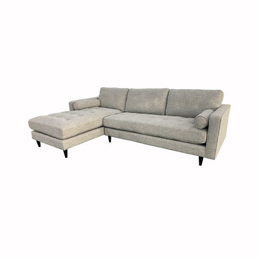 Georgia Left Sectional Sofa - Sandy Tweed