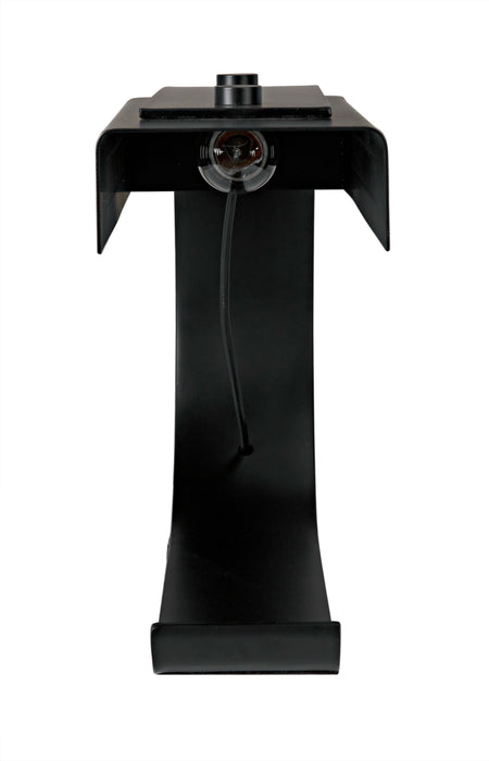 Alfred Table Lamp, Black Metal