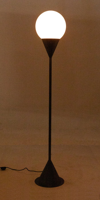 Cone Floor Lamp, Aged Brass Finish