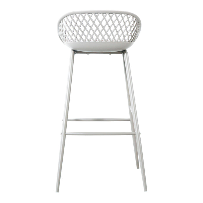 PIAZZA OUTDOOR BARSTOOL WHITE-M2