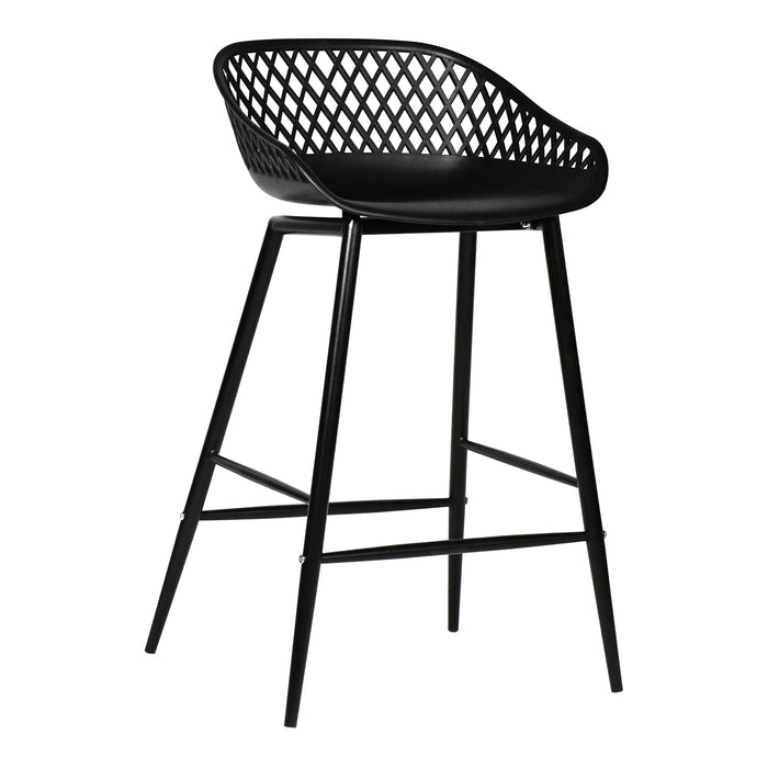 PIAZZA OUTDOOR COUNTER STOOL BLACK