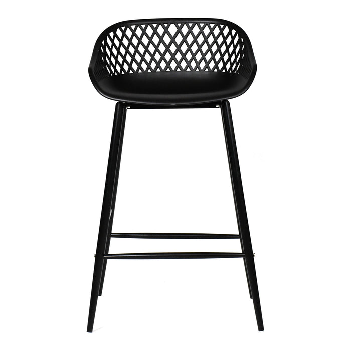 PIAZZA OUTDOOR COUNTER STOOL BLACK