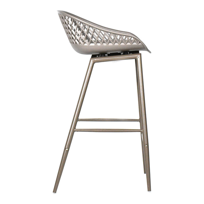 PIAZZA OUTDOOR COUNTER STOOL GREY