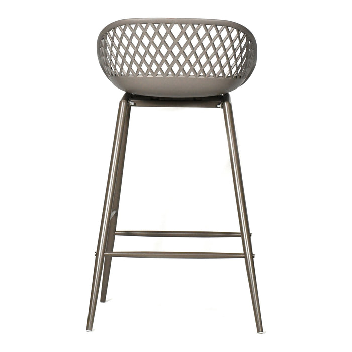 PIAZZA OUTDOOR COUNTER STOOL GREY