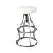 Bowie Stool - White Leather