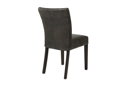 Marlow Dining Chairs - Black Top Grain Leather (Set of 2)