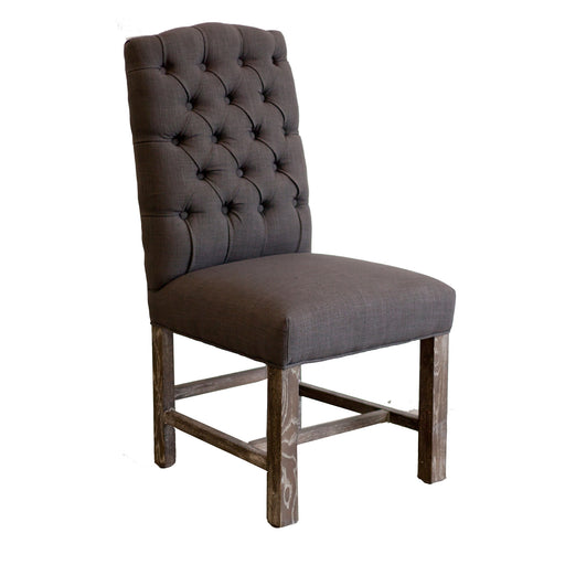 York Dining Chairs - Charcoal Grey & Oak legs (Set of 2)