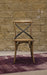 Cross Back Chairs w/ Rattan Seat - Natural Rustic (Set of 2)