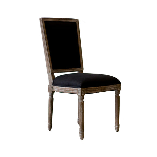 Vienna Dining Chairs - Black Linen (Set of 2)