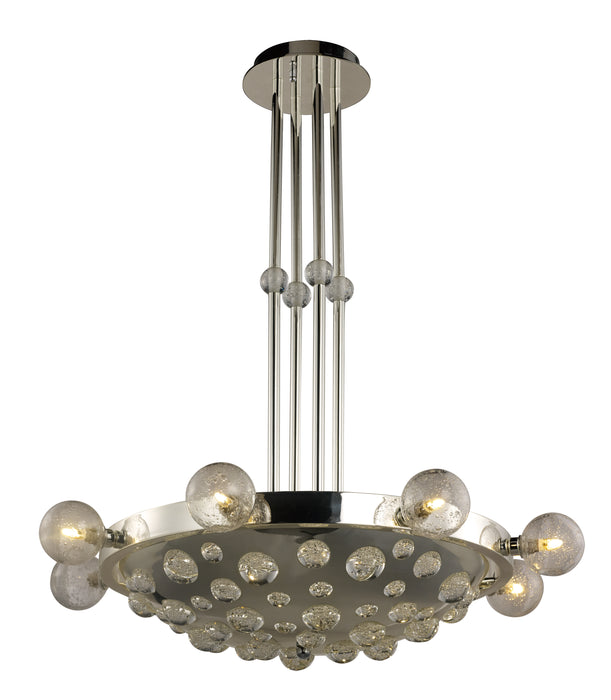 Cosmo 12-Light 31.5" Wide Plated Silver Chandelier
