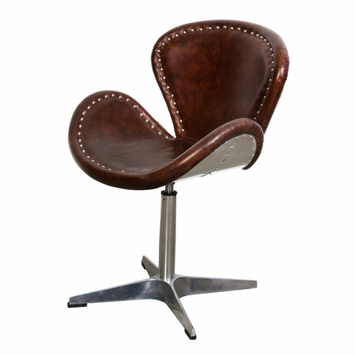 Mercury Dining Chair - Vintage Brown Leather