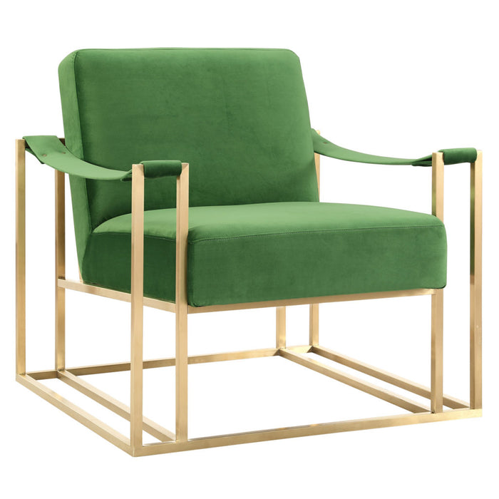 Baxter Green Velvet Chair