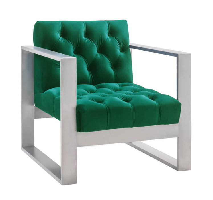 Oliver Green Velvet Chair