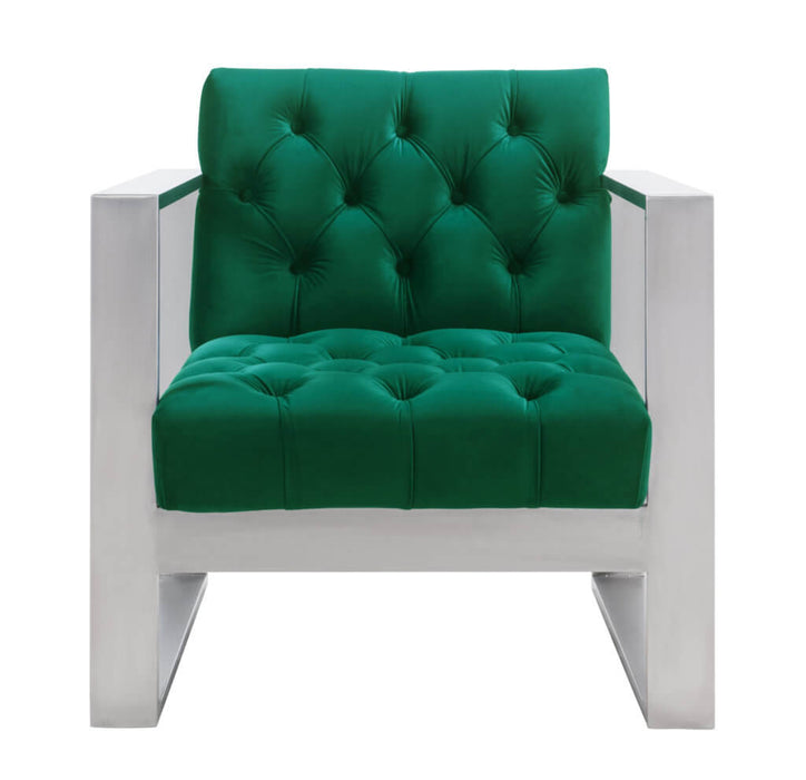 Oliver Green Velvet Chair