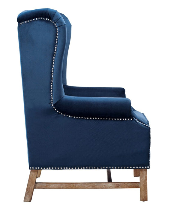 Nora Navy Velvet Chair