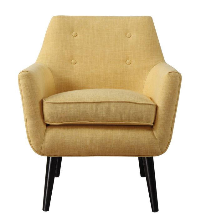 Clyde Mustard Yellow Linen Chair