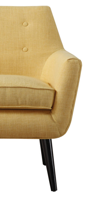 Clyde Mustard Yellow Linen Chair