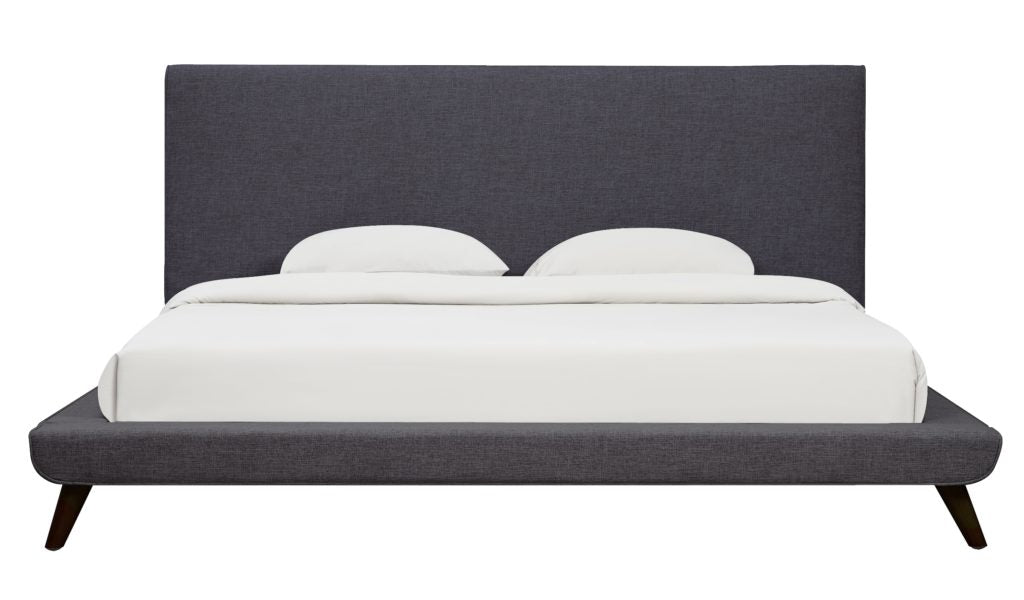 Nixon Grey Linen Bed in King