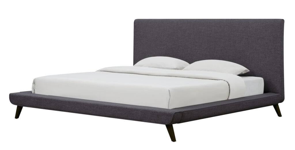 Nixon Grey Linen Bed in Queen