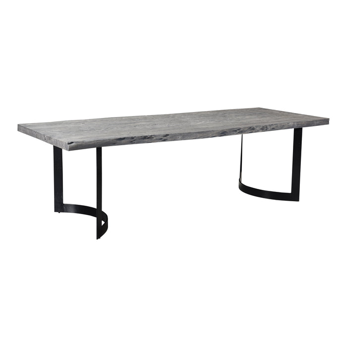 BENT DINING TABLE SMALL WEATHERED GREY