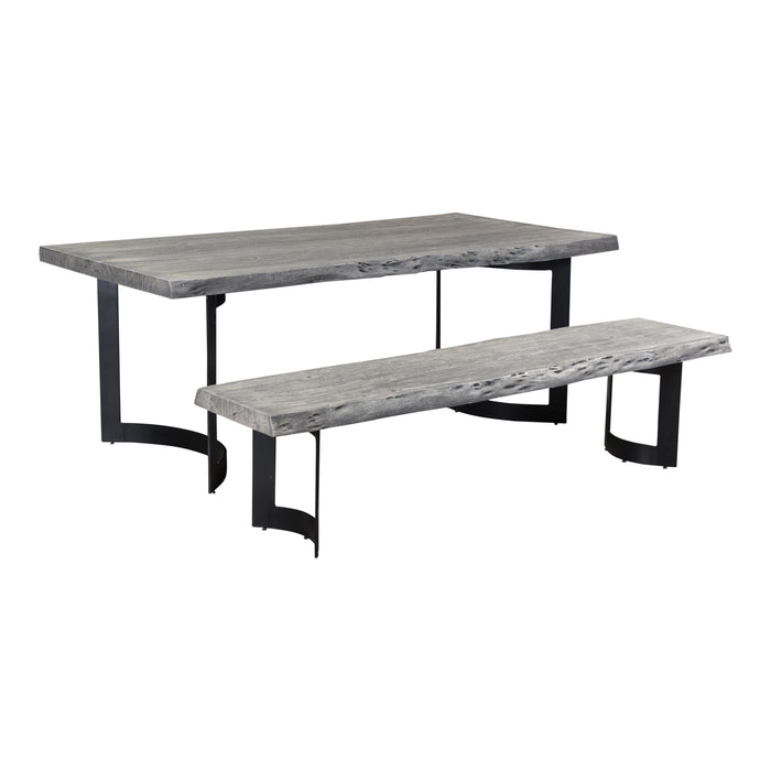 BENT DINING TABLE EXTRA SMALL WEATHERED GREY