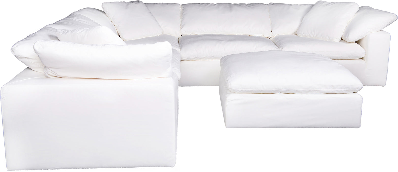 CLAY MODULAR SECTIONAL LIVESMART FABRIC WHITE