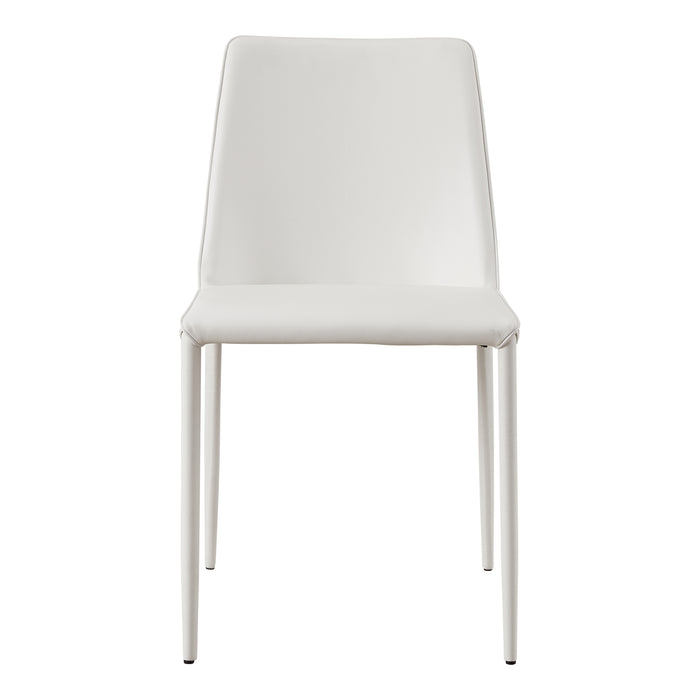 NORA PU DINING CHAIR WHITE-M2