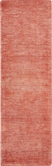 Nourison Weston WES01 Red 8' Runner Textured Hallway Rug