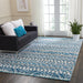 Nourison Kamala DS503 Blue and White 8'x11' Oversized Rug