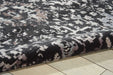 Nourison Twilight TWI13 Black and Grey 10'x14' Oversized Rug