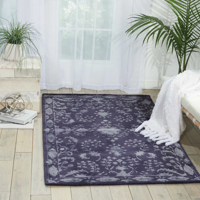 Nourison Symphony SYM11 Blue 4'x6'  Area Rug