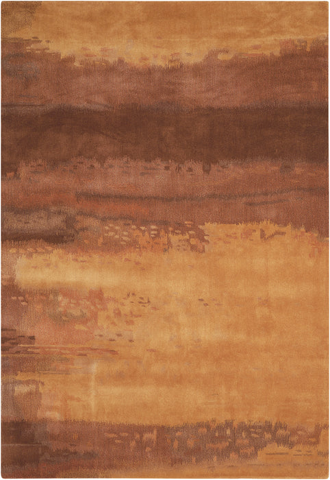 Calvin Klein Home Luster Wash SW09 Brown 4'x6'  Area Rug