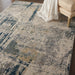 Nourison Artworks ATW05 Blue and Grey 6'x8' Abstract Area Rug