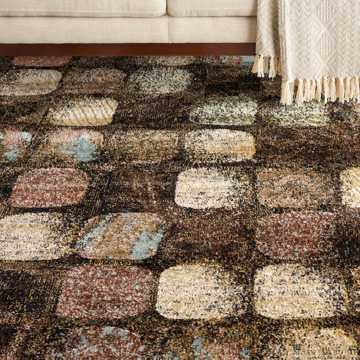 Nourison Modesto 8'x11' Charcoal   Area Rug